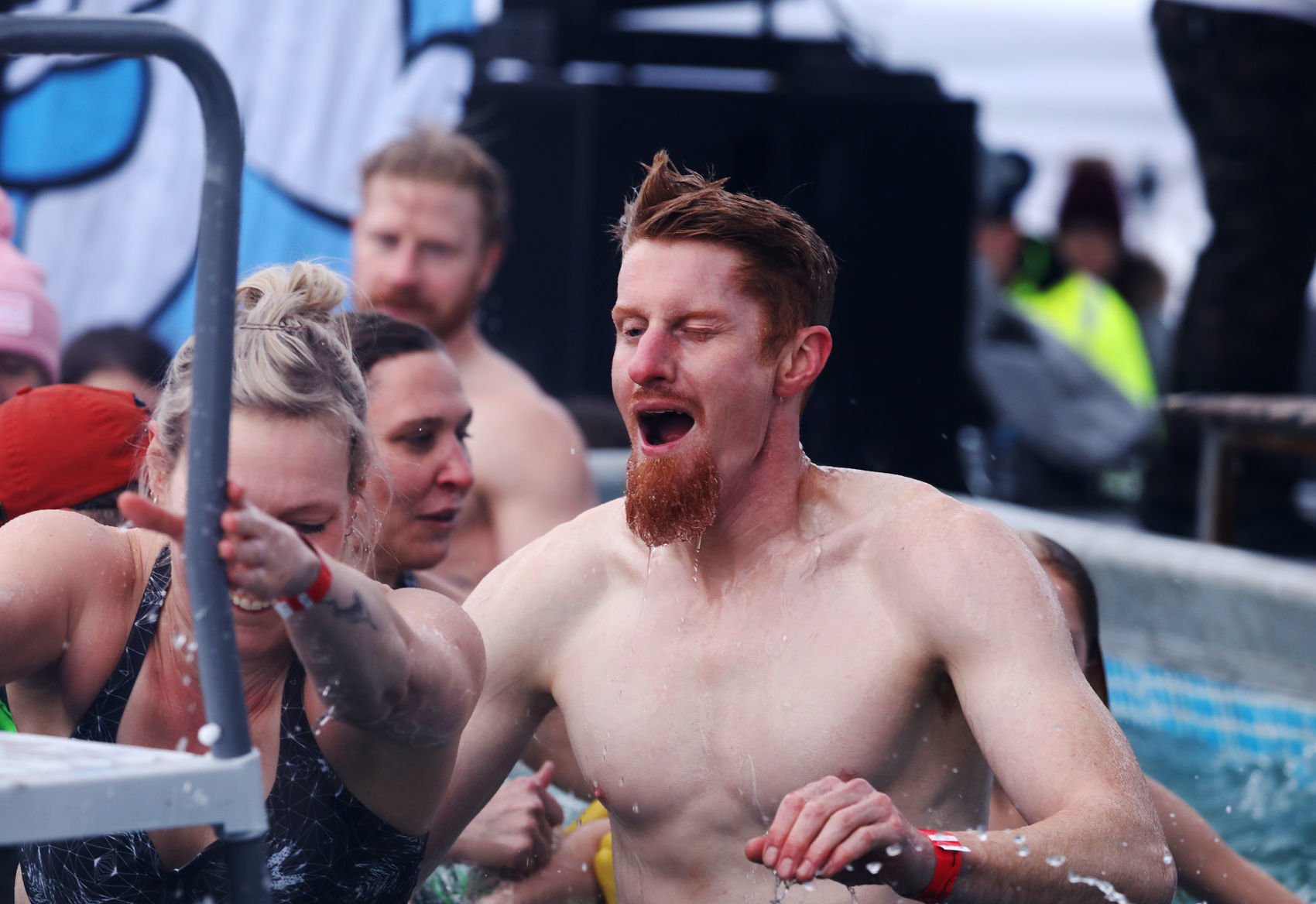 FROSÉ ALL DAY at the polar plunge in Butte